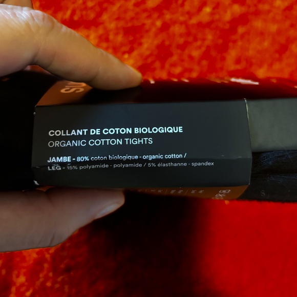 Black and white organic cotton polka dot tights made in Italy NWT - Picture 6 of 7